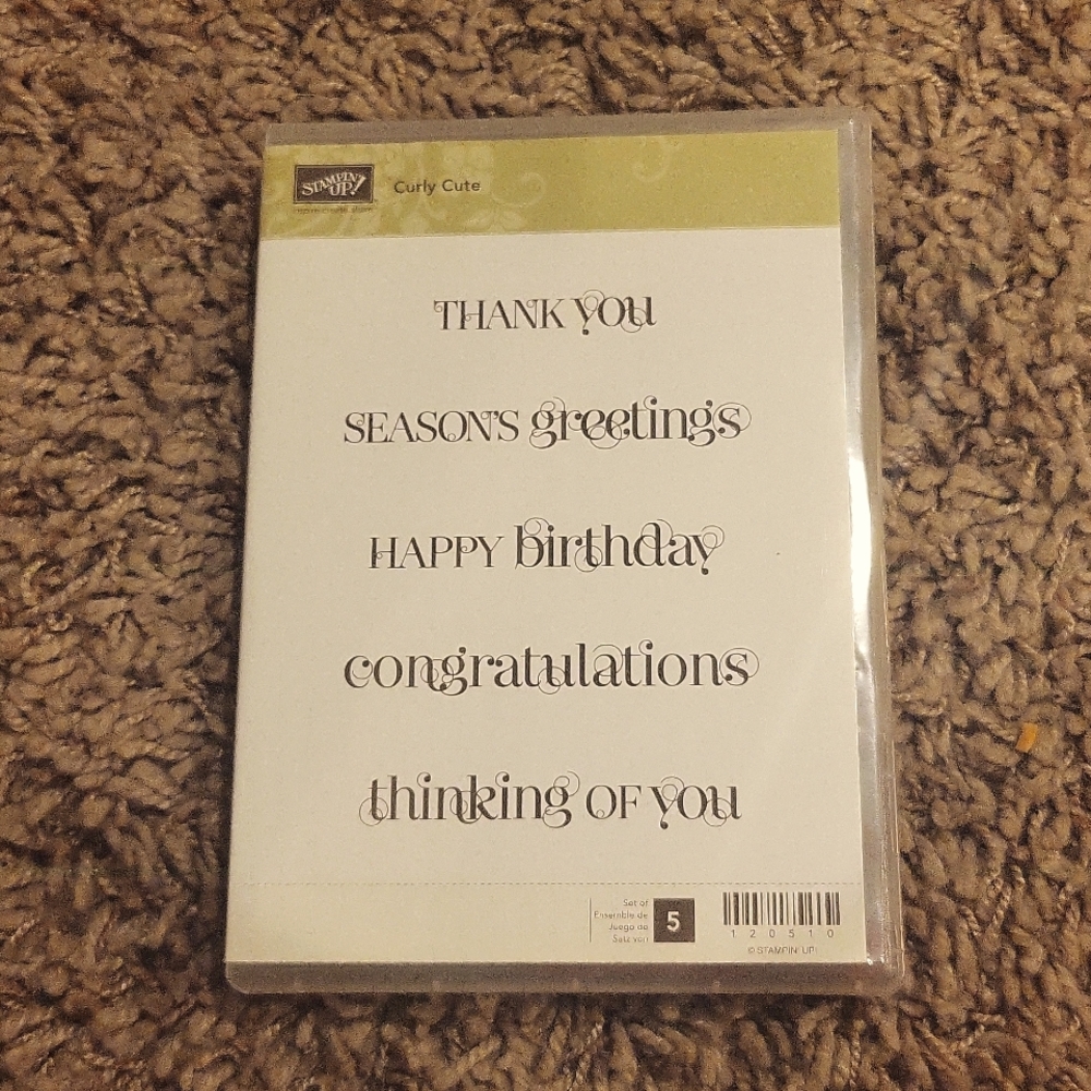 Stampin Up! Curly Cute 5 piece set